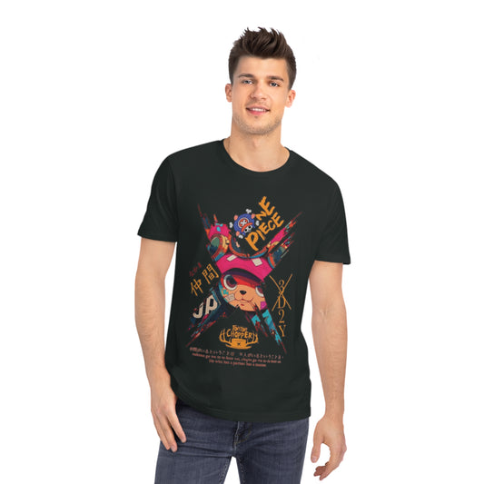 Unisex Rocker T-Shirt - One Piece Design with Luffy and Chopper