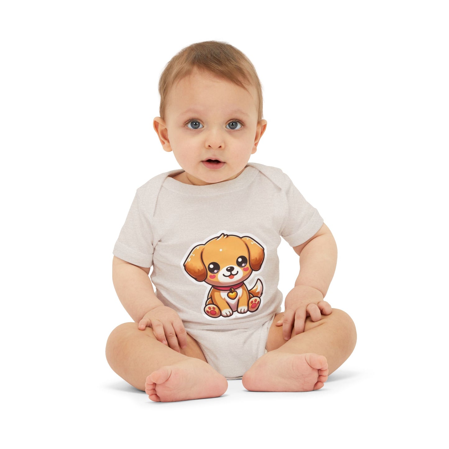 Cute Puppy Infant Jersey One Piece – Adorable Baby Bodysuit for Newborns