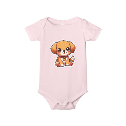 Cute Puppy Infant Jersey One Piece – Adorable Baby Bodysuit for Newborns