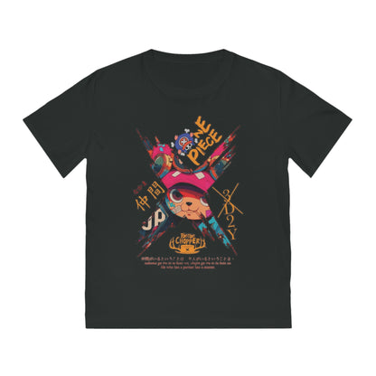 Unisex Rocker T-Shirt - One Piece Design with Luffy and Chopper