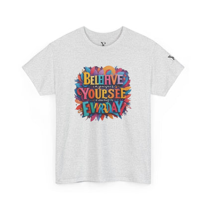 Inspirational Unisex Heavy Cotton Tee - "Believe in Yourself" Design