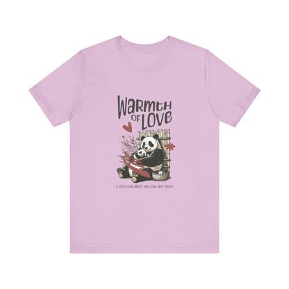Warmth of Love Panda Tee - Unisex Jersey Short Sleeve T-Shirt