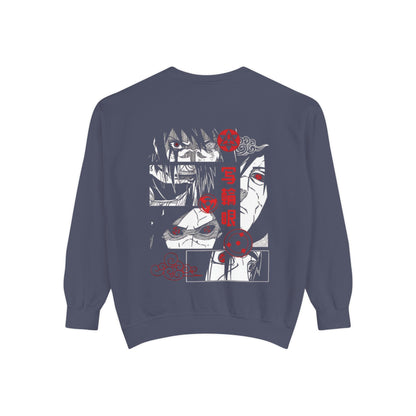 Anime-Inspired Unisex Garment-Dyed Sweatshirt with Unique Graphics