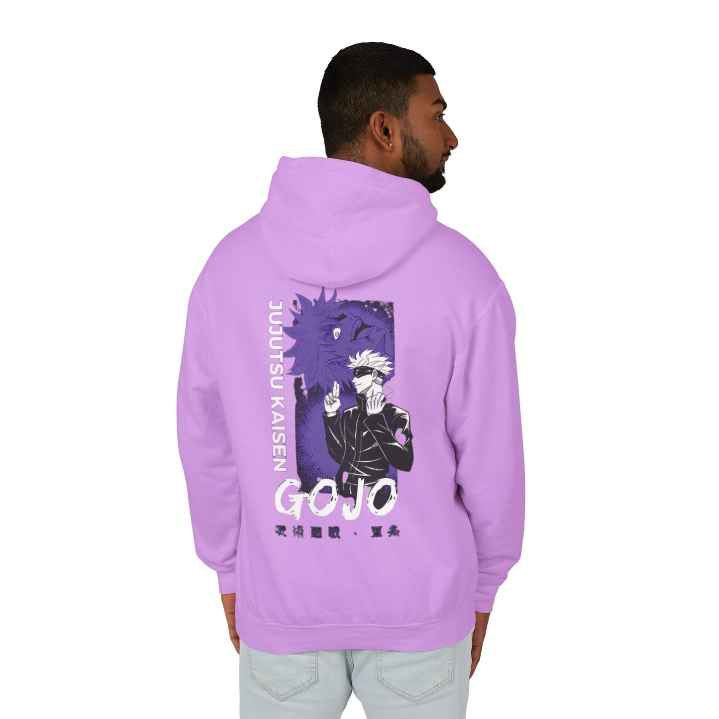 Unisex Lightweight Hoodie - Gojo 'Jujutsu Kaisen' Graphic Sweatshirt for Anime Fans