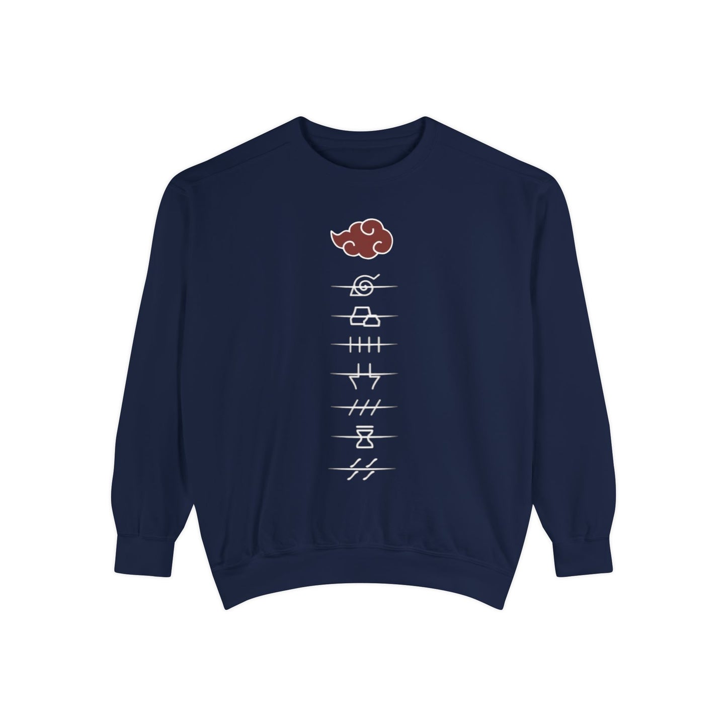 Anime-Inspired Unisex Garment-Dyed Sweatshirt with Unique Graphics